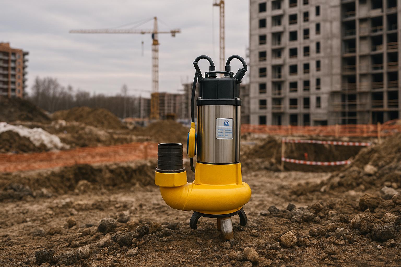 bombas d’água no canteiro